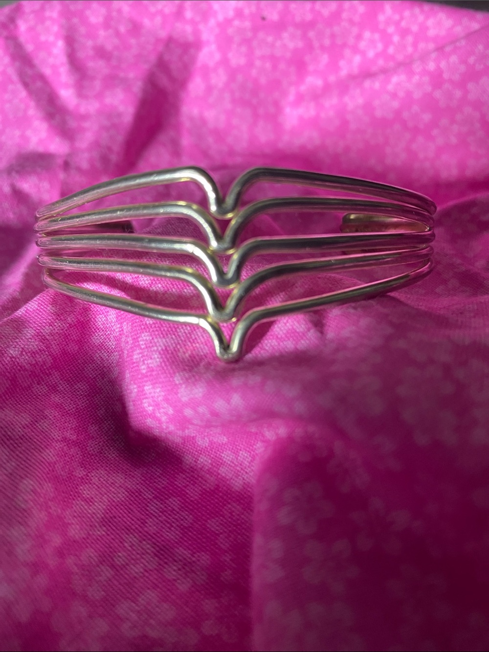 Sterling silver bangle bracelet